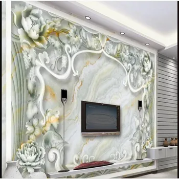wellyu, индивидуальные крупномасштабные фрески, высококачественное европейское кружево, мрамор с тиснением, телевизор, диван, обои для стен