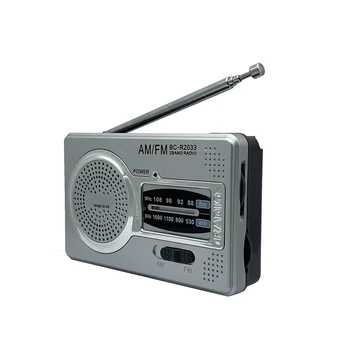Полнодиапазонное AM FM-радио Телескопическая антенна многофункциональный радиоприемник FM-радио Retro FM World Карманный радиоплеер для пожилых R2033