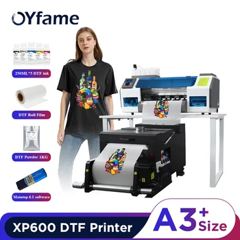 OYfame A3 DTF Трансферный принтер A3 XP600 Принтер для печати футболок Непосредственно на Пленочную машину для Тканей, Одежды, печатной машины для футболок A3