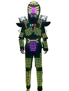 Новые светодиодные костюмы Костюмы для освещения костюмов для танцевальных выступлений DJ Stage Show Entertainments