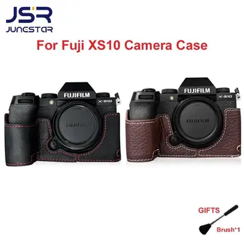 Наполовину Чехол для камеры из натуральной Кожи для камеры Fujifilm X-S10 с Открывающимся Нижним Аккумулятором Версия Чехла Для Камеры Fuji XS10 Защитная сумка