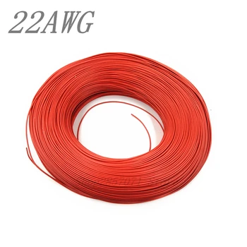 5 м/гибкий красный провод с ПВХ изоляцией 22AWG, электрический кабель, светодиодный кабель