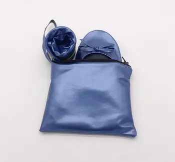 Складные ботинки темно-синего цвета с сумкой-портмоне из искусственной кожи с большой скидкой