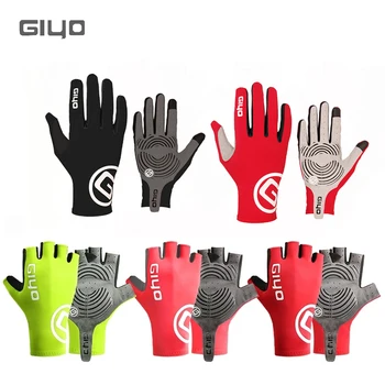 GIYO с сенсорным экраном, длинные полные пальцы, полупальцы, Гелевые Спортивные Велосипедные перчатки MTB, Езда на шоссейном велосипеде, Гонки, Женские, мужские Велосипедные перчатки
