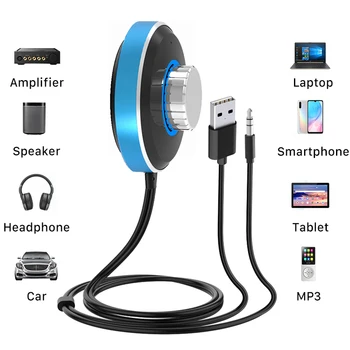 Адаптер Bluetooth AUX Беспроводной Автомобильный Bluetooth-приемник с разъемом USB на 3,5 мм Аудио Музыкальный микрофон, адаптер громкой связи для автомобильного динамика