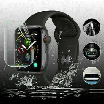 Новая полностью защищающая от царапин пленка для Apple Watch Series 4 40/44 мм Защитная пленка из мягкого ТПУ без закаленного стекла Защищает