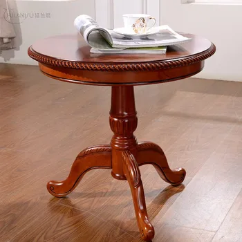Журнальный столик, классическая мода, Европейский стиль, журнальный столик из массива дерева
