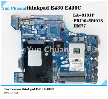 QILE1 LA-8131P Материнская плата для Lenovo Thinkpad E430 E430C Материнская плата ноутбука FRU 04W4018 04Y1168 PGA989 HM77 DDR3 100% тестовая работа