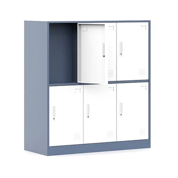 Шкаф для хранения в шкафчике - 6 металлических настенных шкафчиков для школы и дома, органайзер для хранения в шкафчике [В наличии в США]