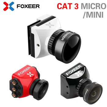 Foxeer Cat 3 Micro Mini С Низкой Задержкой И Низким Уровнем Шума 1200TVL 0.00001Люкс FPV Ночная Камера 2.1 мм PAL/NTSC 4:3/16:9 Для RC Гоночного Дрона