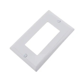 Белый Пластиковый Декоратор для легкой установки Выключатель света С глянцевой отделкой Розетка Настенная Пластина