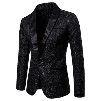Новый мужской блейзер, мужской костюм, куртка высокого качества, весенне-осенний тонкий деловой костюм для отдыха, мужская одежда, свадебный костюм, пальто