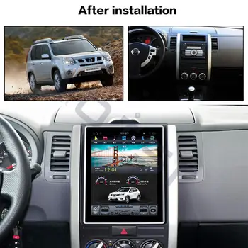 Aotsr Tesla 10,4 “Android 8,1 Вертикальный экран Автомобильный DVD Мультимедийный плеер GPS Навигация для NISSAN X-TRAIL 2007-2014 carplay