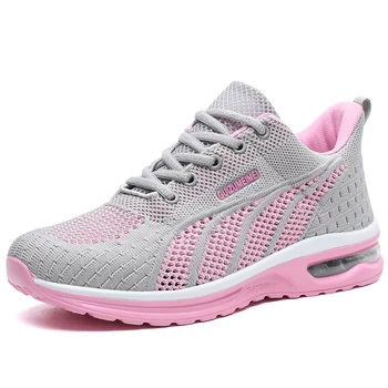 Новые кроссовки, женские дышащие кроссовки, Летняя легкая сетчатая подушка, женская спортивная обувь, Уличная обувь для тренировок большого размера.