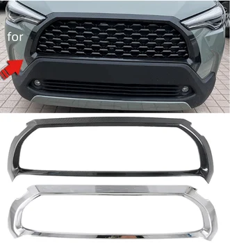 Решетка Переднего Бампера Автомобиля, Решетка Рамы, Накладка для Toyota Corolla Cross 2020 + Аксессуары Для стайлинга Автомобилей, отделка передней решетки, рамка