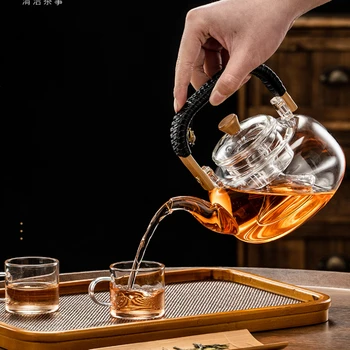 Чайник для приготовления пищи Электрическая керамическая плита, Нагревательный стеклянный чайный сервиз, Автоматическая печь для приготовления чая, керамическая чашка для чая, набор чайных горшков