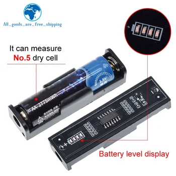 Высокоточный тестер уровня заряда батареи подходит для проверки емкости батареи размера AA 5