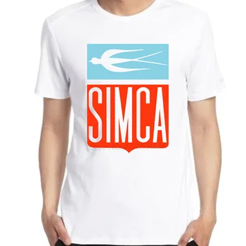 Футболка с логотипом Simca, французский автопроизводитель, Унисекс, графические футболки, футболка оверсайз, Летние футболки в стиле харадзюку с коротким рукавом, мужская одежда