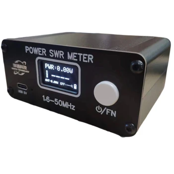 Новый Измеритель PWR SWR 1,6-50 МГц, ИЗМЕРИТЕЛЬ МОЩНОСТИ SWR 0,5-150 Вт, Измеритель Мощности SWR, Встроенный Аккумулятор, OLED-Дисплей