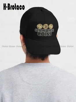 Получение этих Монет Bitcoin Ethereum Coin Бейсболка Летние Шляпы Для Мужчин Уличная Хлопчатобумажная Кепка Солнцезащитные Шляпы Простота Harajuku Забавные