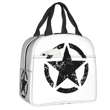 Военная тактическая армейская звезда, Термоизолированная сумка для ланча, женская Портативная коробка для ланча для кемпинга на открытом воздухе, Многофункциональные пакеты для еды