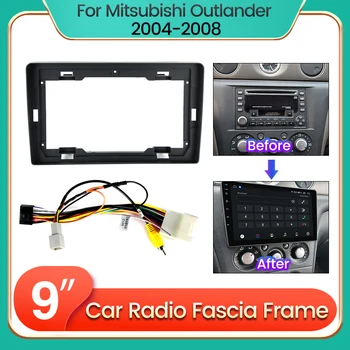 Рамка для автомагнитолы Android для Mitsubishi Outlander 2004-2008 Дополнительный комплект кабельной панели для установки на 9 дюймов