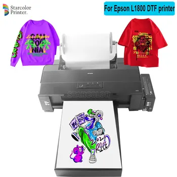 Комплект для принтера A3 DTF Epson L1800 С прямой Передачей Пленки DTF Принтер A3 L1800 Полный Комплект для Одежды из Всех Тканей для футболок