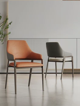 Обеденные стулья, современные и простые стулья со спинкой, роскошные подлокотники для столовой, удобные стулья