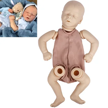 17-дюймовый комплект Reborn Baby Doll, виниловые неокрашенные незаконченные детали для куклы, набор для пустой куклы ручной работы, игрушки для новорожденных кукол Reborn Baby
