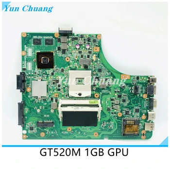 Материнская плата K53SV Для Asus K53S A53S K53SV K53SJ P53SJ X53S Материнская плата ноутбука K53SV Материнская плата GT520M GPU DDR3 HM65 тест 100% в порядке