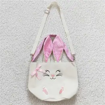 BA0031 Пасхальная розово-голубая сумка с кроликом, модный галстук-бабочка для девочек