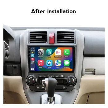Интеллектуальная система Android для Honda CRV 2006-2012 Автомобильный радиоприемник, мультимедийный видеоплеер, стереоприемник BT Carplay Auto 2 Din