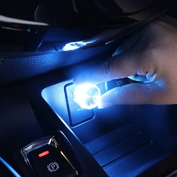 USB Автомобильный светодиодный атмосферный светильник, декоративные лампы для интерьера автомобиля, Авто ПК, компьютер, портативный светильник, подключаемый и воспроизводимый Окружающий