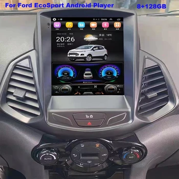 10,4-дюймовый экран Tesla Android 13, автомобильное радио, GPS-навигация для Ford Ecosport 2009-2015, автомобильный DVD, мультимедиа, автомагнитола, Carplay