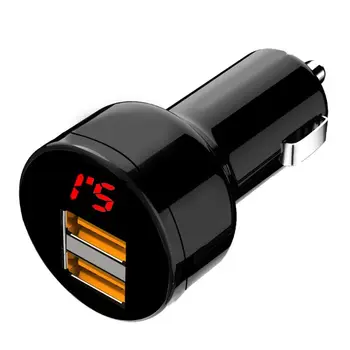 Горячие Продажи 12 В/24 В С Двумя Портами 3.1A USB Автомобильное Зарядное Устройство Для Сигарет Прикуриватель Цифровой Светодиодный Вольтметр Адаптер Питания для Телефона Планшета GPS
