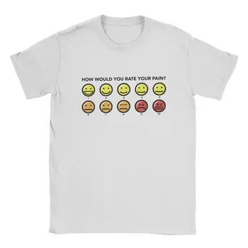 Как бы вы оценили свою боль, футболка Disney Baymax, мужская футболка Big Hero 6 Humor, футболки из чистого хлопка, футболка с коротким рукавом, идея подарка, топы