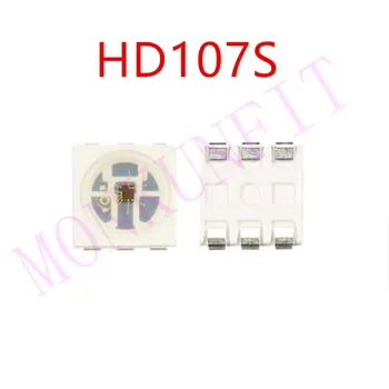 100-1000шт HD107S (Аналог APA102 /APA107) Светодиодный чип 5050 2020 SMD RGB Интеллектуальное Управление Встроенный светодиодный Источник света 26 + кГц PWM
