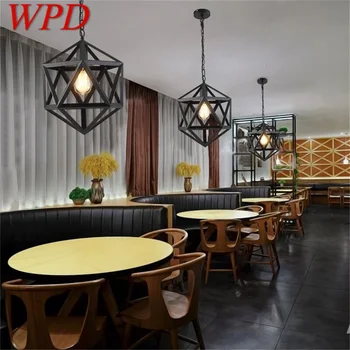 Подвесной светильник WPD Nordic в стиле лофт, светодиодная люстра с круглым шаром, светильники для бара, ресторана, потолочный светильник