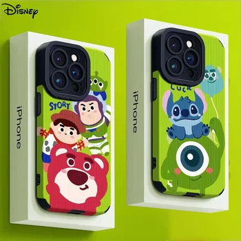 Disney Stitch Базз Лайтер Вуди Лотсо Чехол Для Телефона iPhone 14 13 12 11 Pro MAX Мультфильм Милый Защитный Чехол Для Предотвращения Падения