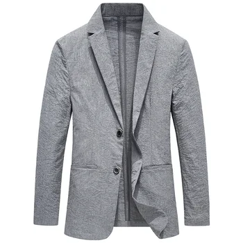 Новое поступление, модный мужской повседневный осенне-зимний легкий роскошный плиссированный пиджак в стиле вестерн для среднего возраста, размер M, L, XL, 2XL, 3XL