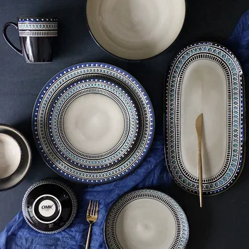 Европейский и американский набор керамической посуды Creative Ceramic Plate