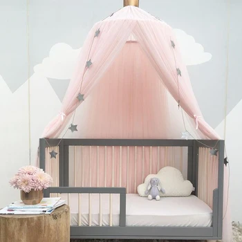 Москитная сетка, подвесная палатка, детская кроватка, балдахин для кроватки, тюлевые занавески для спальни, покрывало, игровой домик, палатка для детей, детская комната