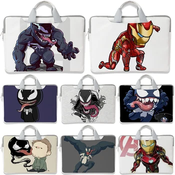 Marvel Venom Iron Man Laptop Sleeves 13 14 15 15,6-Дюймовый Чехол Для Ноутбуков, Ручная Сумка для Macbook Air Pro 13 ПК Для Lenovo Magicbook