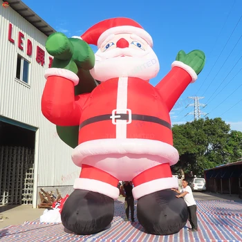 Бесплатная доставка, большой надувной рождественский мультфильм о Санта-Клаусе для продажи