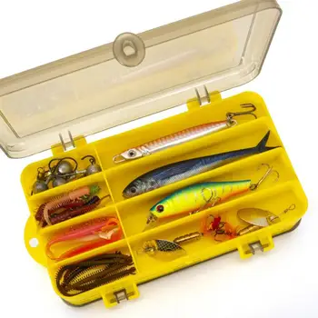 Ящик для хранения рыбы, открывающийся с двух сторон, Прочная крышка большой емкости, чехол для хранения формы приманки, чехол для рыболовных приманок, футляр для рыбалки