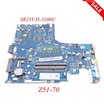Основная плата NOKOTION AIWZ0 Z1 LA-C281P для ноутбука Lenovo Z51-70 материнская плата R7 M360 DDR3L SR23Y I5-5200U CPU полностью протестирована