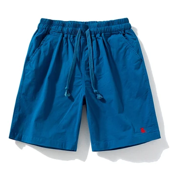 Повседневные мужские шорты 2023 Новые Высококачественные хлопчатобумажные Летние Пляжные шорты с эластичным поясом для мужчин, Корейская уличная одежда