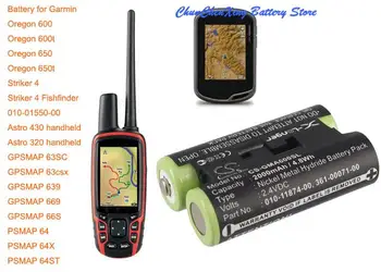 Аккумулятор емкостью 2000 мАч для портативного Garmin Astro 320, GPSMAP 63SC, 63csx, 639, 669,66 С, PSMAP 64,64X, 64ST