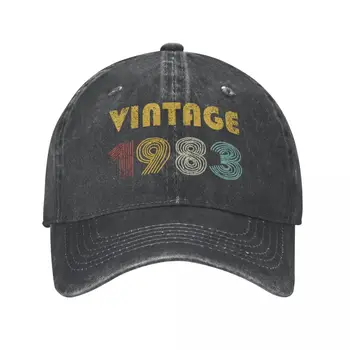 Винтажные наряды 1983 года, наряд на 40-й день рождения, мужские и женские бейсболки, потертые кепки, шляпа, винтажная уличная регулируемая застежка-молния