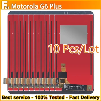 10 шт. Для Motorola Moto G6 Plus XT1926 XT1926-5 XT1926-8 Замена Дигитайзера Сенсорного экрана ЖК-дисплея В сборе 100% Тест